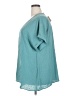 BLOOMCHIC 100% Polyester Teal Short Sleeve Blouse Size 18 - 20 - photo 5