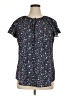 SimpleFun Blue Short Sleeve Blouse Size XL - photo 1
