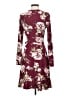 Justify Floral Burgundy Casual Dress Size S - photo 2
