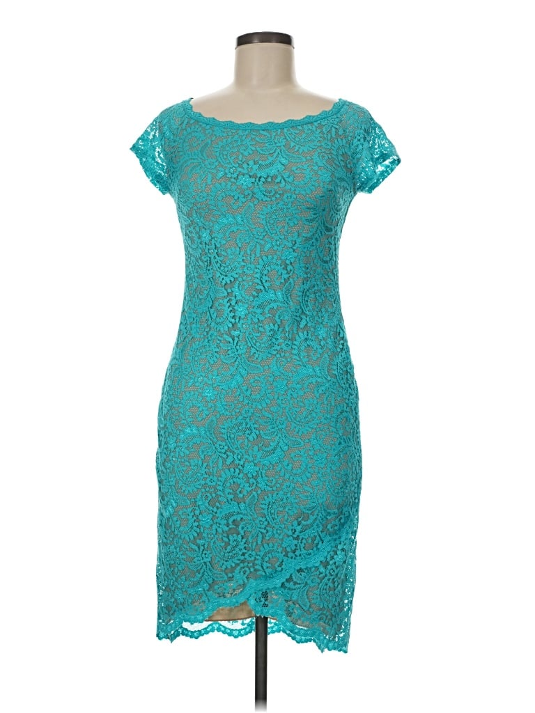 Pre-owned Bisou Bisou Cocktail Dress In Teal