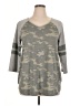 Cato Camo Gray 3/4 Sleeve T-Shirt Size 14 - photo 1