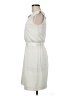 Ann Taylor LOFT 100% Polyester Solid Ivory Casual Dress Size 6 - photo 5