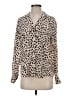 Rails Animal Print Tan Long Sleeve Blouse Size S - photo 1