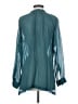 Gold Hawk 100% Silk Teal Blouse Size S - photo 2