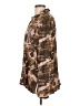 Mystree 100% Rayon Camo Brown Long Sleeve Blouse Size L - photo 5