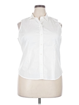 J.Crew Factory Store Sleeveless Button-Down Shirt (view 1)