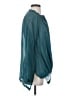 Gold Hawk 100% Silk Teal Blouse Size S - photo 4
