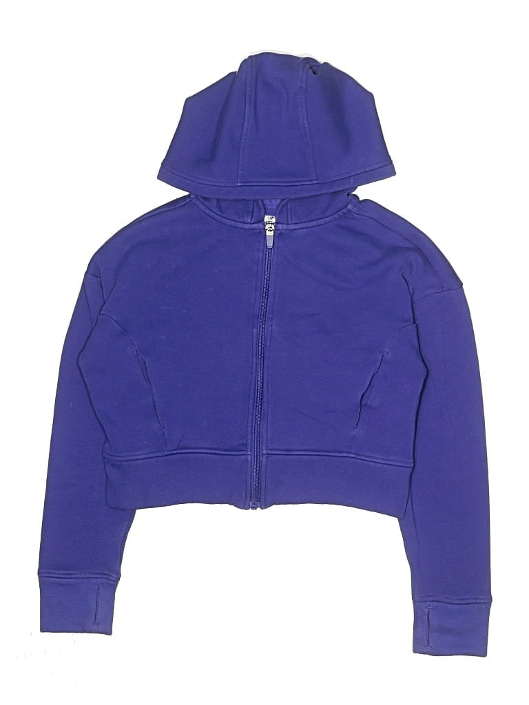 Pre-owned 90 Degree By Reflex Kids' Zip Up Hoodie In Purple