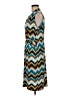 Ellen Parker Chevron-herringbone Teal Casual Dress Size M - photo 5