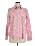 L.L.Bean 100% Cotton Floral Pink Long Sleeve Button-Down Shirt Size M - photo 1