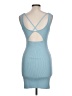 Zara Solid Blue Cocktail Dress Size L - photo 2