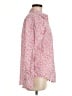 L.L.Bean 100% Cotton Floral Pink Long Sleeve Button-Down Shirt Size M - photo 4