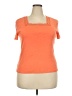 Rafaella 100% Cotton Orange Short Sleeve Top Size XXL - photo 1
