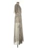 En Creme Paisley Silver Cocktail Dress Size M - photo 4