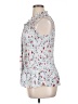 DKNY 100% Polyester Floral White Sleeveless Blouse Size XL - photo 5
