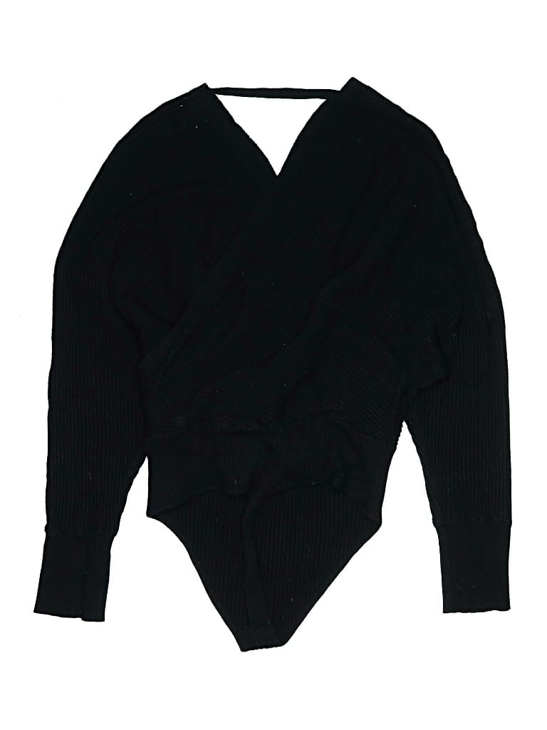 Pre-owned Pink Lily Bodysuit In Black