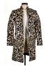 H&M 100% Cotton Animal Print Gold Coat Size 6 - photo 1