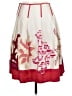 P.A.R.O.S.H. 100% Silk Graphic Red Silk Skirt Size L - photo 2