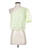 She + Sky 100% Polyester Green Short Sleeve Blouse Size S - photo 1