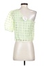 She + Sky 100% Polyester Green Short Sleeve Blouse Size S - photo 2