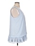 Banana Republic 100% Polyester Blue Sleeveless Blouse Size XL - photo 4