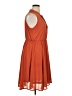 Zenobia 100% Polyester Solid Orange Casual Dress Size XL - photo 4