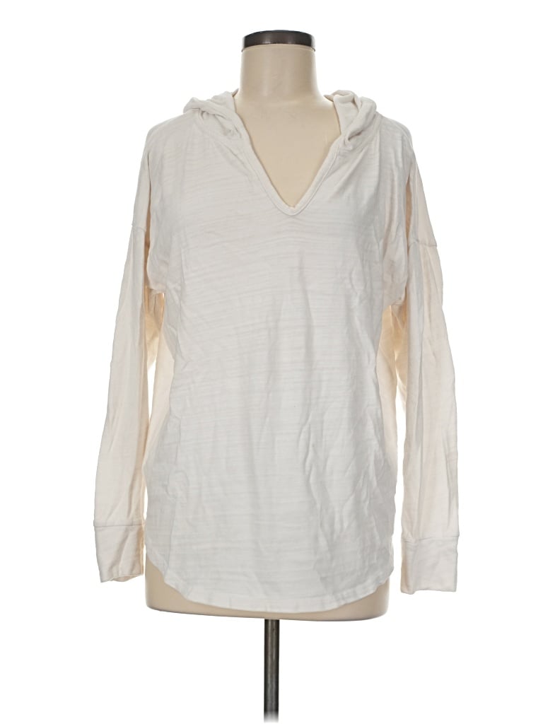 Pre-owned Ann Taylor Loft Sweatshirt In White