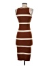 Endless Blu Stripes Brown Casual Dress Size S - photo 2