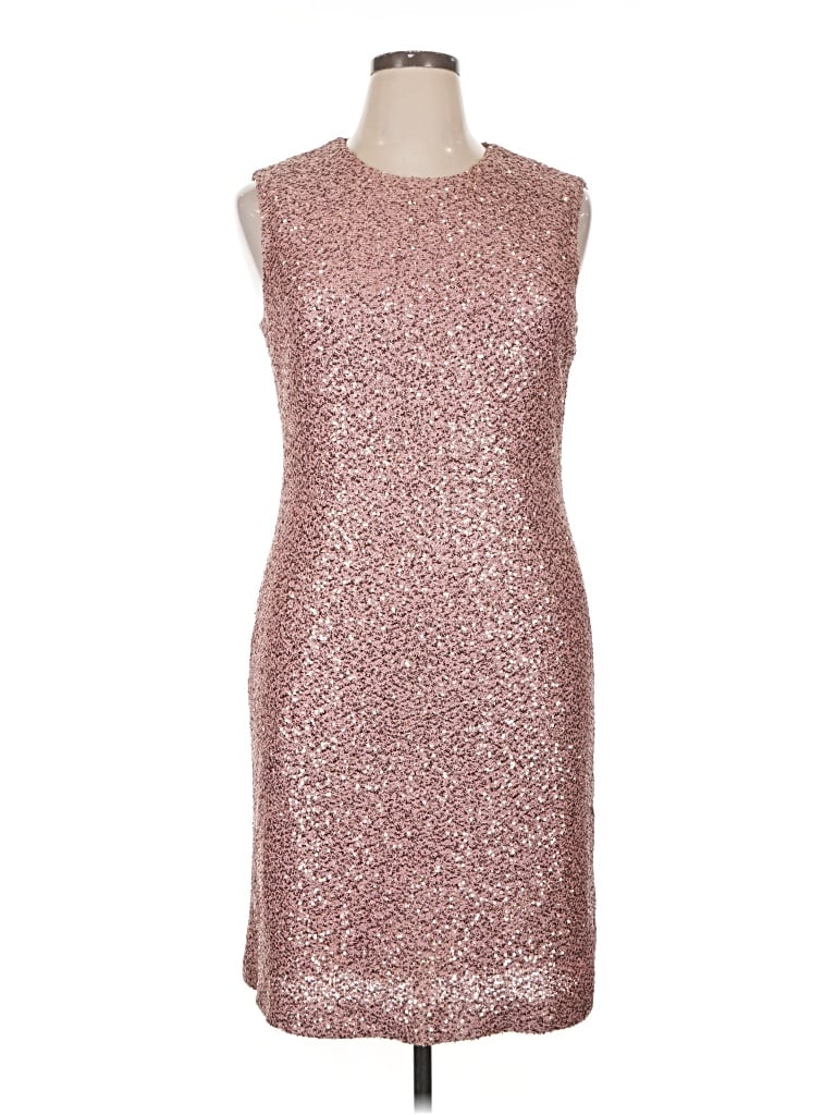 Pre-owned St John Cocktail Dress In Burgundy