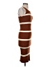 Endless Blu Stripes Brown Casual Dress Size S - photo 4