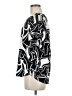 Maison d' Amelie 100% Polyester Silver Black Short Sleeve Blouse Size M - photo 5
