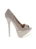 Charlotte Russe Metallic Silver Heels Size 9 - photo 1
