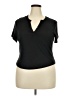 rue21 Black Short Sleeve Polo Size 3X - photo 1