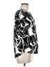 Maison d' Amelie 100% Polyester Silver Black Short Sleeve Blouse Size M - photo 4