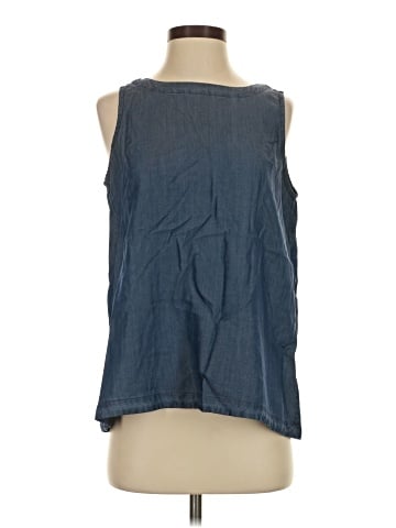 Pure Navy Sleeveless Blouse (view 1)