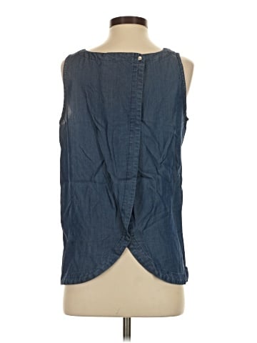 Pure Navy Sleeveless Blouse (view 2)