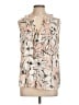 Karl Lagerfeld Paris 100% Polyester Ivory Sleeveless Blouse Size L - photo 1