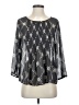Old Navy Silver 3/4 Sleeve Blouse Size S - photo 1