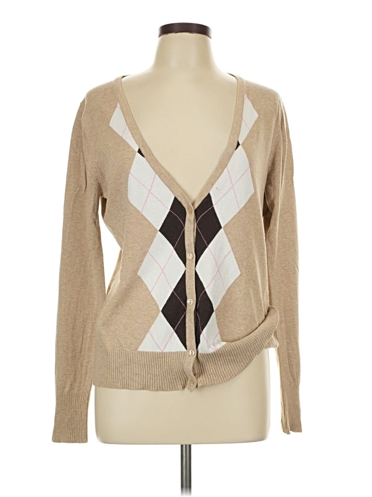 Pre-owned Old Navy Cardigan Sweater In Tan