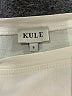 Kule 100% Cotton Solid Ivory Short Sleeve Turtleneck Size S - photo 7