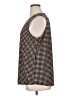 Anne Klein Houndstooth Black Sleeveless Blouse Size XL - photo 5