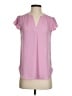 J.Crew 100% Polyester Pink Short Sleeve T-Shirt Size 0 - photo 1