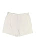 Ann Taylor 100% Cotton Solid Ivory Shorts Size 12 - photo 2