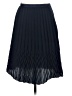 Organic 100% Recycled Polyester Chevron-herringbone Black Formal Skirt Size 6 - photo 1