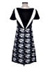 Prada 100% Viscose Graphic Blue Black  dress Size EU (IT) 38 / US 2 - photo 2