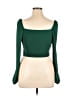 Chocolate Green Long Sleeve Top Size L - photo 2