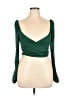 Chocolate Green Long Sleeve Top Size L - photo 1