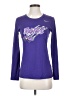 Nike 100% Polyester Purple Long Sleeve T-Shirt Size S - photo 1