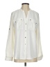 Calvin Klein 100% Polyester Color Block Ivory Long Sleeve Blouse Size S - photo 1