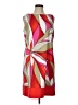 AB Studio Graphic Red Cocktail Dress Size 12 - photo 1
